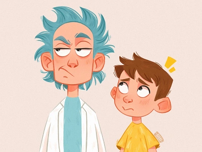 Rick And Morty character character design digital art digital drawing digital illustration drawing fanart illustration procreate rick and morty rickandmorty visual design