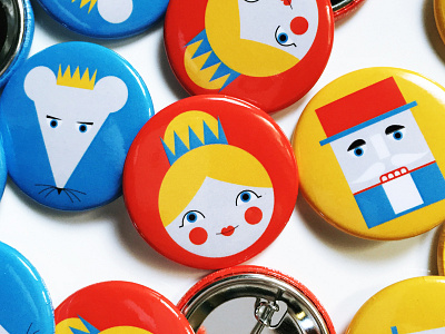 Storybook Nutcracker Buttons