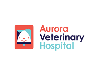 Aurora Veterinary Hospital Logo dog logo vet veterinary