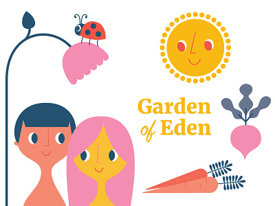 First Round - This Is the Gospel adam and eve bible childrens illustraion garden of eden genesis illustration