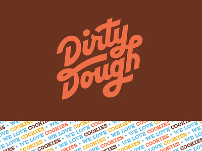 Dirty Dough Logo branding cookies dirty dough dough handlettering logo script typography
