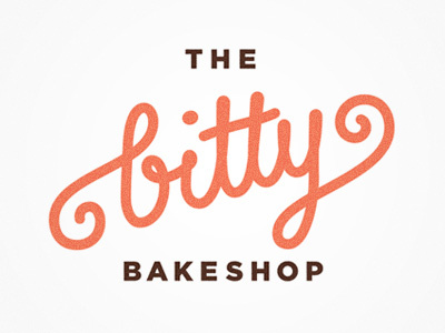 The Bitty Bakeshop bakery lettering logo