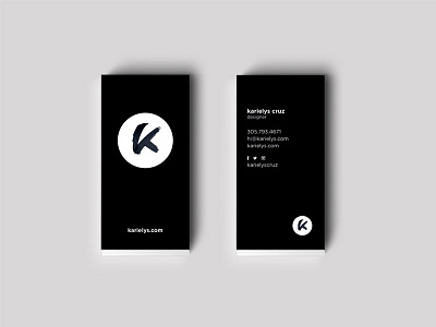Business Cards black and white brand business cards cards k logo