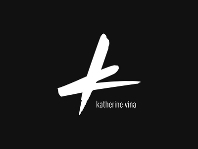 Katherine Vina hand lettering k letterning logo