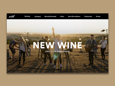 WIP New Wine Website album music website wip