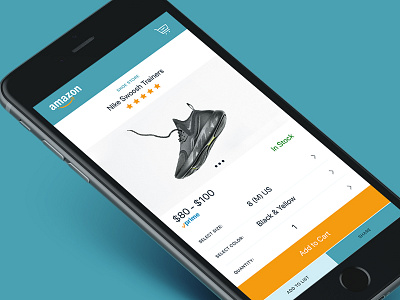 Amazon App — A Quick Re-Design amazon app ecommerce mobile product shopping ui