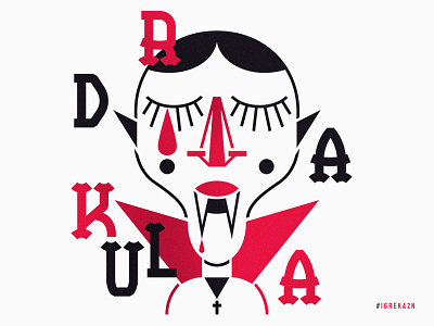 Drakula character font fontbyme fontlover igreka2n illustration illustrator triangulo typo vecteur