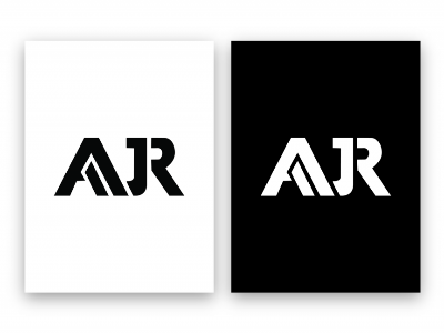 AJR Group™ Logo Design | Black & White brand branding design designer graphic identity lettermark logo monogram type