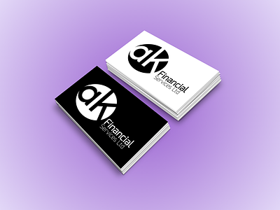 ak Financial Services | Logo Design design graphic identity logo