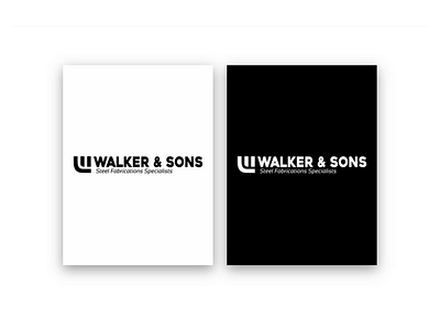 Walker & Sons Fabrications | Logo Design design graphic identity logo