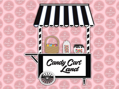 Candy Cart Land | Sweet Cart Illustration