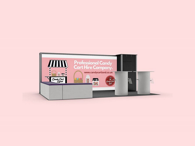 Candy Cart Land | Promo Sall Backdrop design graphic identity illustration logo