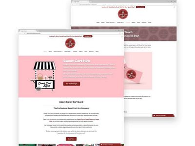 Candy Cart Land | Wirefame Designs design designer development responsive ui ux web website