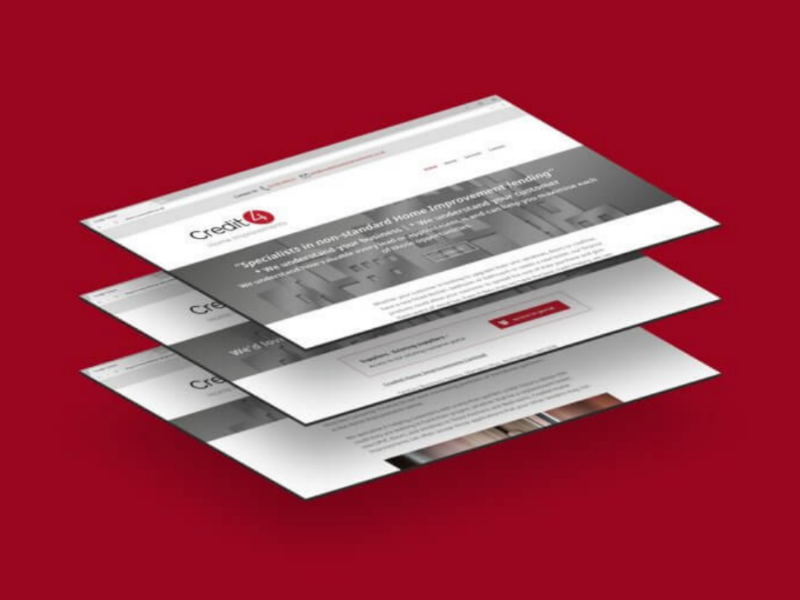 Credit4 Home Improvements | Web Design & Development mobile responsive digital ux ui development design website web