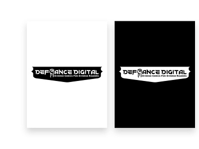 Defiance Digital | Black & White Logo Versions