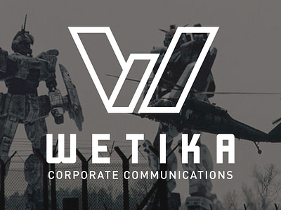 Wetika Communications Logo communication communications fictional fictional logo gundam gundams logo mobile suit wetika