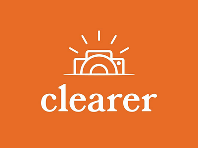 Clearer Logo camera sun light photography