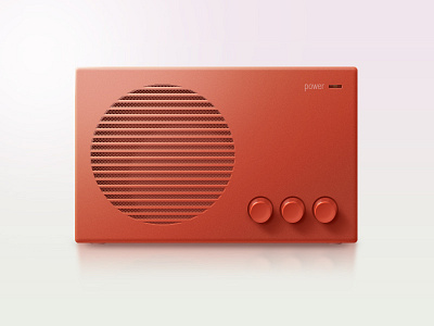 Red radio @2x design icon radio simple ui