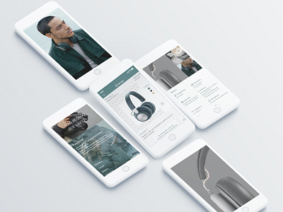 E-Commerce Headphone UI design interaction design product page ui ux web