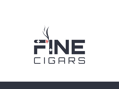 Fine Cigars logo design minimalist logo