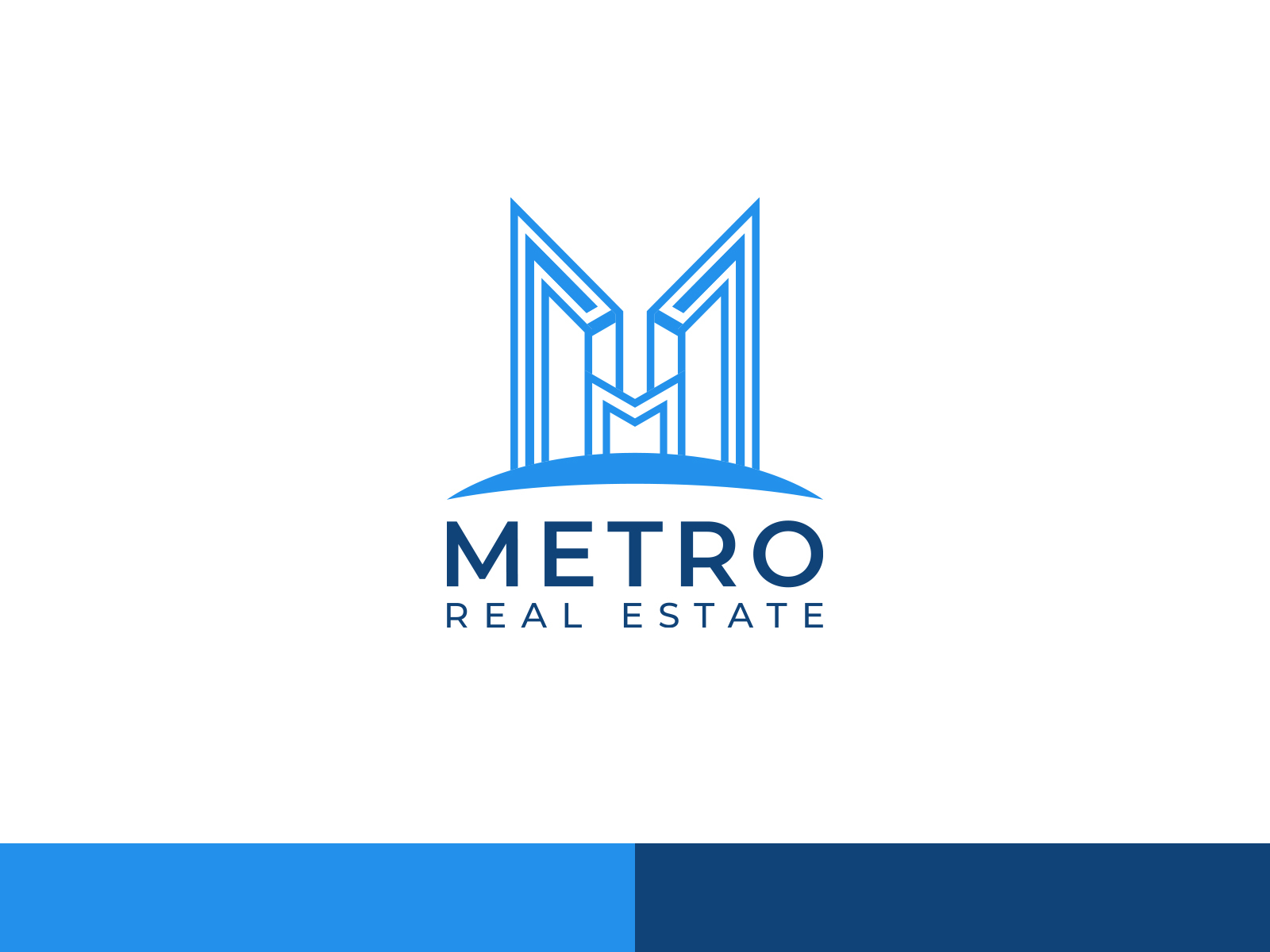 Metro Real Estate logo design by Moshiur Rahman on Dribbble