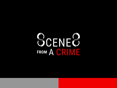Scenes From A Crime logo for a Youtube channel minimalist logo design