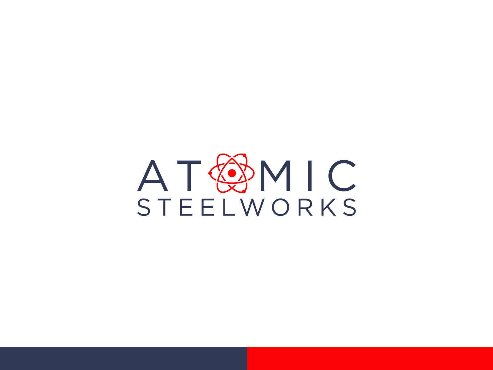 Atomic Steelworks logo for a architectural metal art company by Moshiur Rahman on Dribbble
