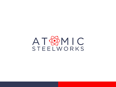 Atomic Steelworks logo for a architectural metal art company
