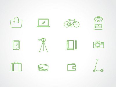 Tile: Icon Set branding graphic design icons illustration system vector