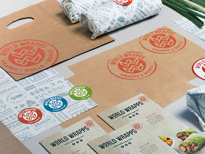 World Wrapps: Brand Rollout brand branding food graphic design packaging rollout