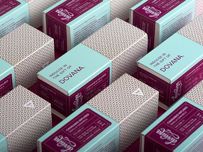 Dovana: Packaging branding cannabis caramel elegant food graphic design infused packaging packaging design sticker
