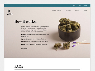 Revel and Rouse: Website branding cannabis case study ui ux web web design website