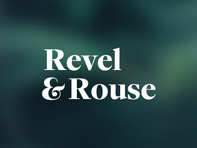 Revel and Rouse: Logo ampersand branding cannabis graphic design identity logo