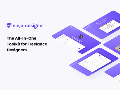 Ninja Designer Beta dashboard design freelance freelancer invoicing product design productivity project manager saas to-do tool toolkit ui ux ux design web design
