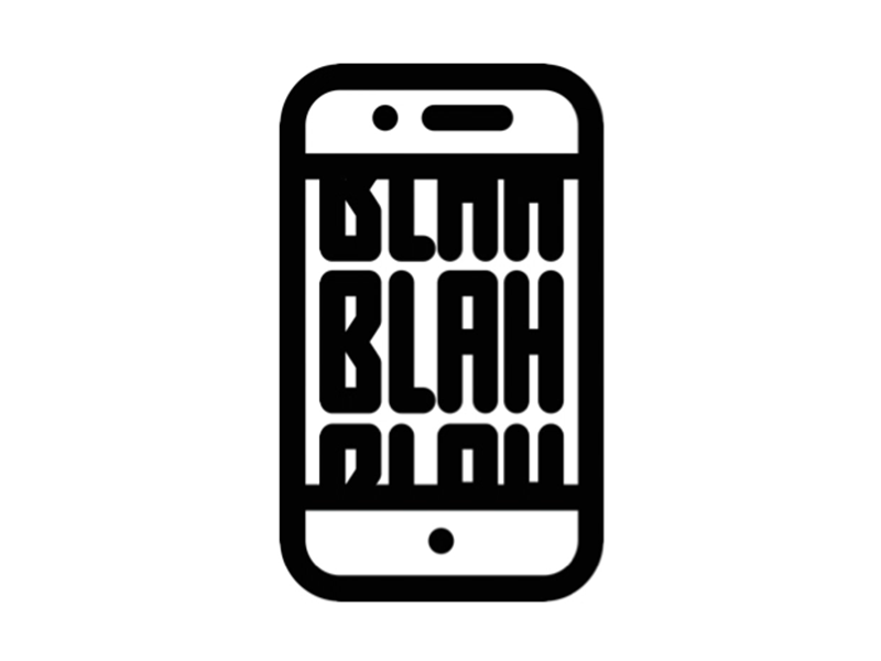 BlahBlahBlah animation bored design endless illustration phones scroll scrolling social media
