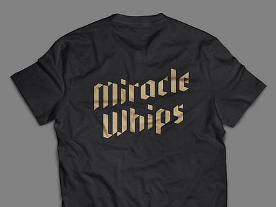 Miracle Whips custom typography design illustration logo mockup typography wordmark
