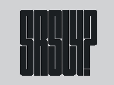 Srsly! custom typography design illustration text typography
