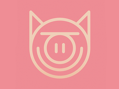 Piggies design geometry illustration pig