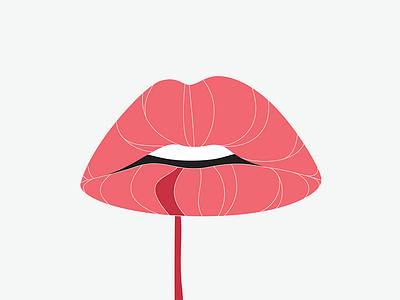 Lips design illustration