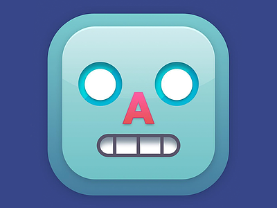 Bleep Bloop app icon design gradients icon illustration robot