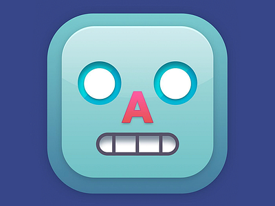 Bleep Bloop app icon design gradients icon illustration robot