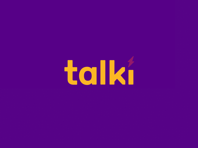 Talki animation bolt branding design lightning bolt logo walkie talkie