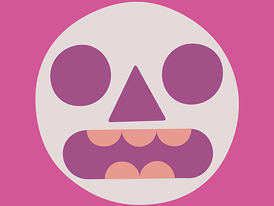 Tiki Scream emoji face halloween illustration illustration design skull surprised teeth