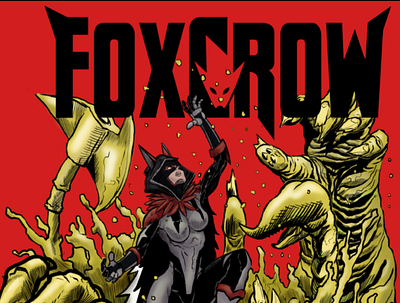 FoxCrow Logo comic book comic book cover comics logo