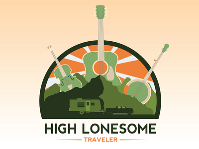 High Lonesome Traveler bluegrass logo music travel blog