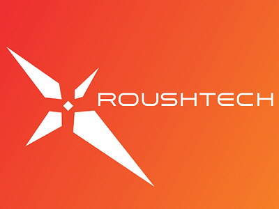 RoushTech geometric logo technology