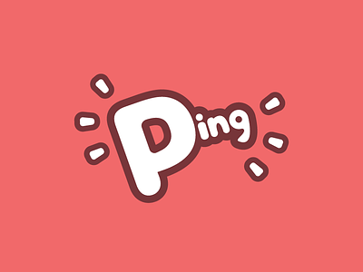 30 Day Logo Challenge Day 4: Ping 30 day logo challenge ping