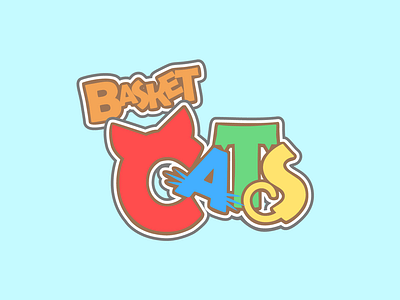 Basket Cats branding design illustration logo vector video game art