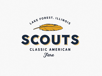Scouts american grain illustration logo vintage vintage design