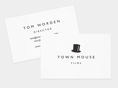 Town Mouse Fims - Business Cards business cards identity logo